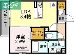 メゾン・ド・ルアール 1LDKの間取図画像
