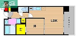 ハアラン国体町 1LDKの間取図画像