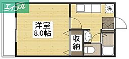 ビーラインN-B 1Kの間取図画像