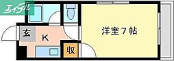 メゾンmmn 1Kの間取図画像