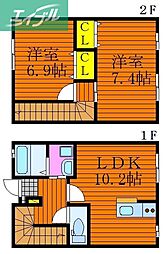 コーポレーヴ楢津 1階/-