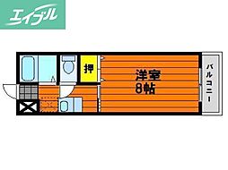 Sunハイツ学南3 1Kの間取図画像