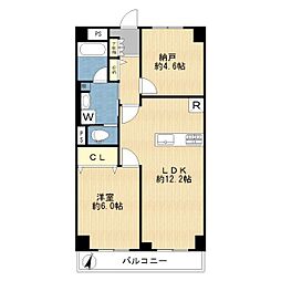 ライオンズマンション青葉台第5 1SLDKの間取図画像