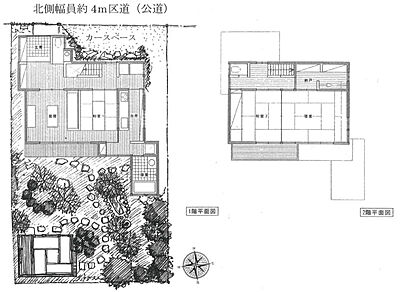 間取り：2LDK+S（納戸）、土地面積190.24m2、建物面積108.83m2