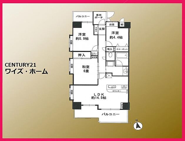 間取り 京成本線 青砥駅 徒歩14分