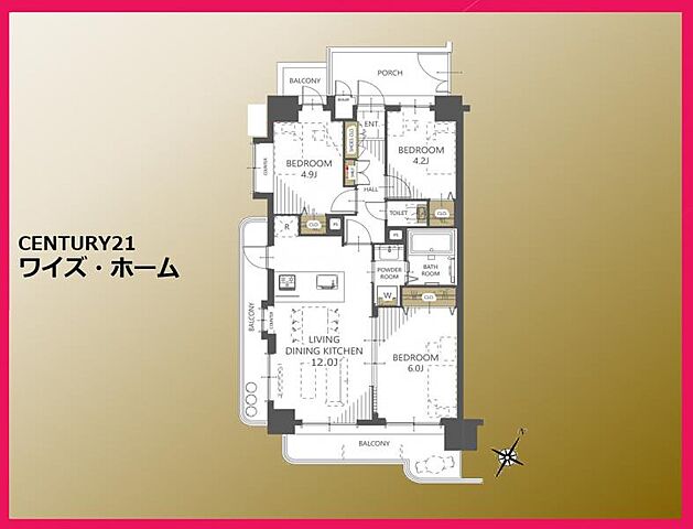 間取り 京成本線 青砥駅 徒歩17分