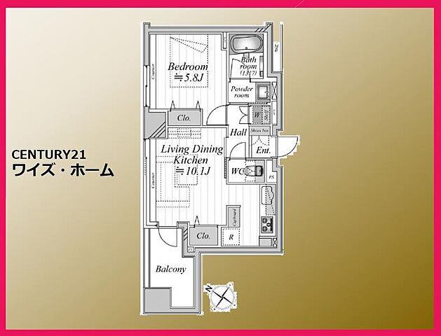 間取り 東京メトロ日比谷線 人形町駅 徒歩3分