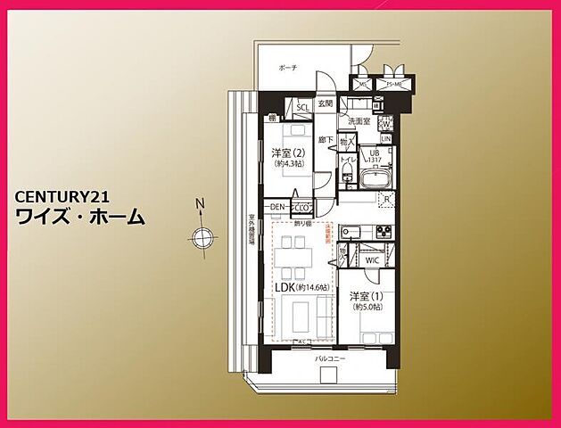 間取り 京急本線 大森町駅 徒歩1分