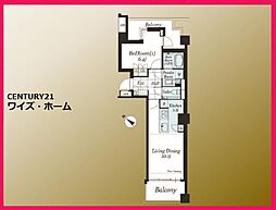 JR山手線 恵比寿駅 徒歩6分 1LDKの間取り