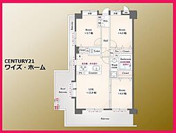 クレストフォルム高井戸南 3LDKの間取図画像