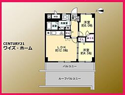 祖師谷大蔵サマリヤマンション 2LDKの間取図画像