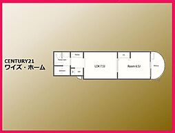 南麻布プラザ 1LDKの間取図画像