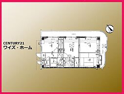 アーバンヒルズ芦花公園 3LDKの間取図画像