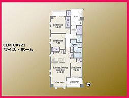 パークホームズ下目黒 3LDKの間取図画像