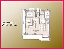 アーバンヒルズ芦花公園 2LDKの間取図画像