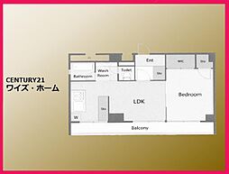 カーサ新宿 1SLDKの間取図画像