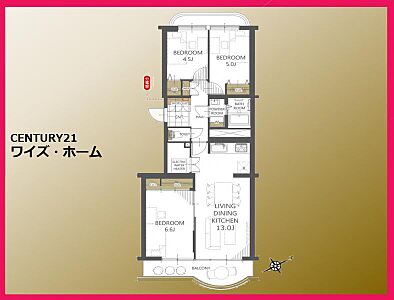 間取り:【間取り図】3LDK 間取り:【間取り図】3LDK