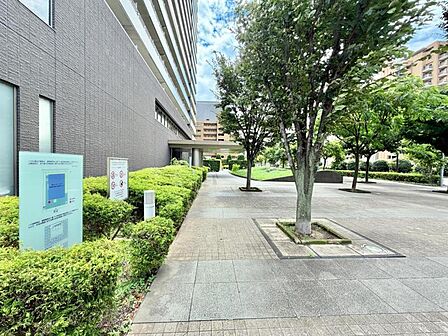 【エントランス】 四季の移ろいを感じる美しい植栽。前面道路からゆとりがありプライバシーも保たれます