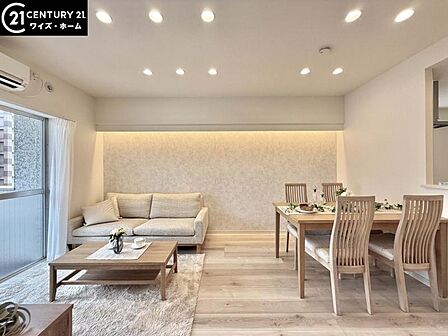 【リビング:13.4帖】家族が集まる空間を1番明るい場所に。