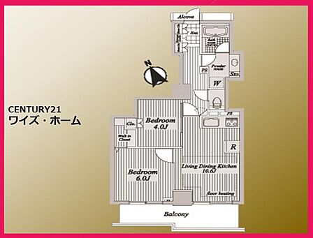 【間取り図】2LDK