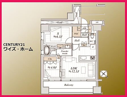 【間取り図】1SLDK