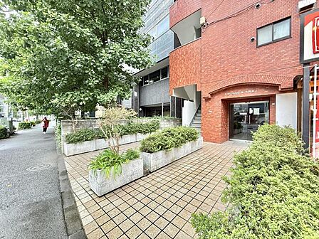 【エントランス】清掃が行き届き、植栽も綺麗に整えられています。