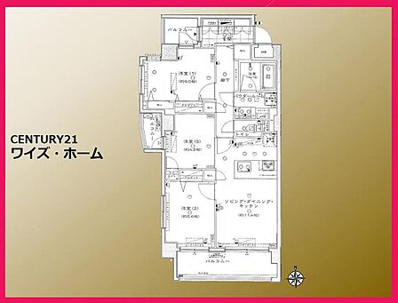【間取り図】　3LDK