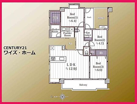【間取り】3LDK