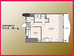 クレールメゾン品川 1LDKの間取図画像