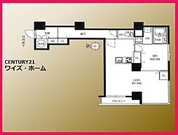 ライオンズマンション八丁堀 1LDKの間取図画像