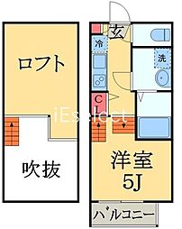 スマイル本千葉 1Kの間取図画像