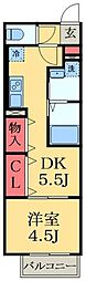 イーグルワン 1DKの間取図画像