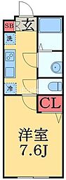 SOLEILINAGE 1Kの間取図画像