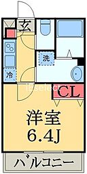 リブリ・千葉寺 1Kの間取図画像