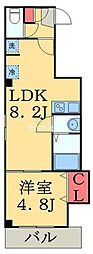 イルチェントロ本千葉駅前 1LDKの間取図画像