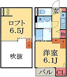 Lumiere亥鼻 1Kの間取図画像