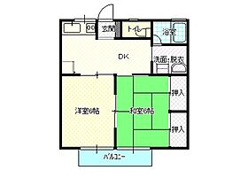 サンティーダ房 203 ｜ 新潟県上越市春日新田1丁目3-13（賃貸アパート2DK・2階・40.57㎡） その2