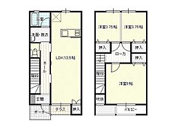 ファミールコート 1階2LDKの間取り