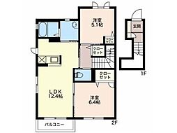 間取図画像 2LDK