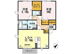 間取図画像 2LDK