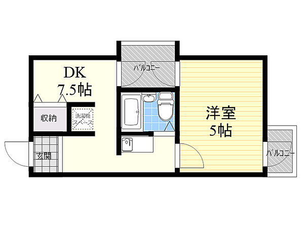 ラ・ペール一番館 ｜大阪府大阪市淀川区新高１丁目(賃貸マンション1DK・5階・23.91㎡)の写真 その2