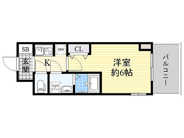 S-RESIDENCE新大阪Garden ｜大阪府大阪市淀川区木川東４丁目(賃貸マンション1K・11階・21.09㎡)の写真 その2