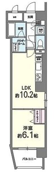 ル ヴェール新大阪 ｜大阪府大阪市淀川区西中島６丁目(賃貸マンション1LDK・4階・38.43㎡)の写真 その2