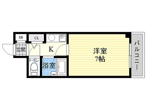 ロイヤルハイツ西淡路パート2 ｜大阪府大阪市東淀川区西淡路５丁目(賃貸マンション1K・6階・19.44㎡)の写真 その2