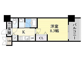 スプランディッド新大阪3  ｜ 大阪府大阪市東淀川区東中島２丁目1番11号（賃貸マンション1K・13階・26.53㎡） その2