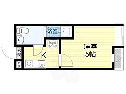 Oosumiレジデンシャル 1Kの間取図画像