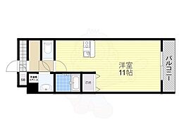 フローライト上新庄駅前 ワンルームの間取図画像