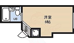 JPアパートメント東淀川7 ワンルームの間取図画像