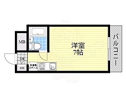 リアライズ神崎川駅前 ワンルームの間取図画像