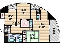 トリニティ北川口 3LDKの間取図画像